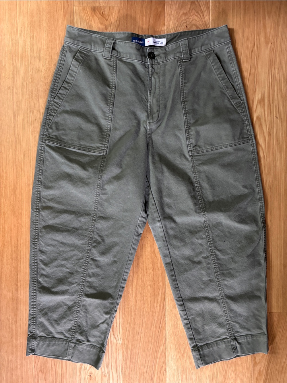 High Rise Barrel Pants